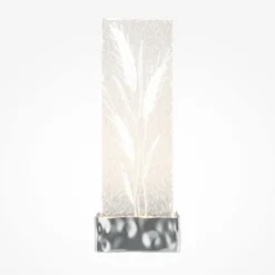 Aplique de pared LED Maytoni, cromado/transparente, altura 31 cm, cristal