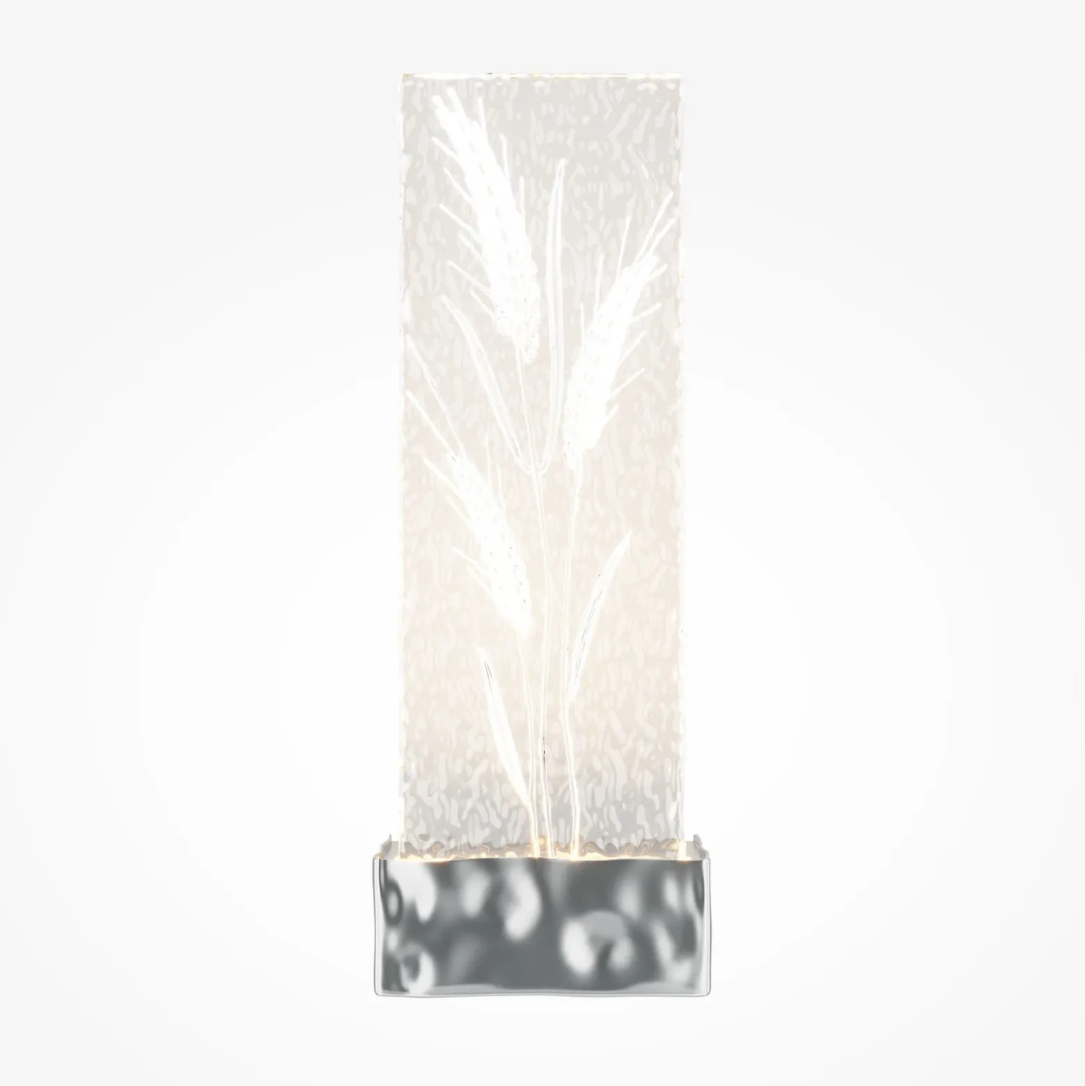 Aplique de pared LED Maytoni, cromado/transparente, altura 31 cm, cristal