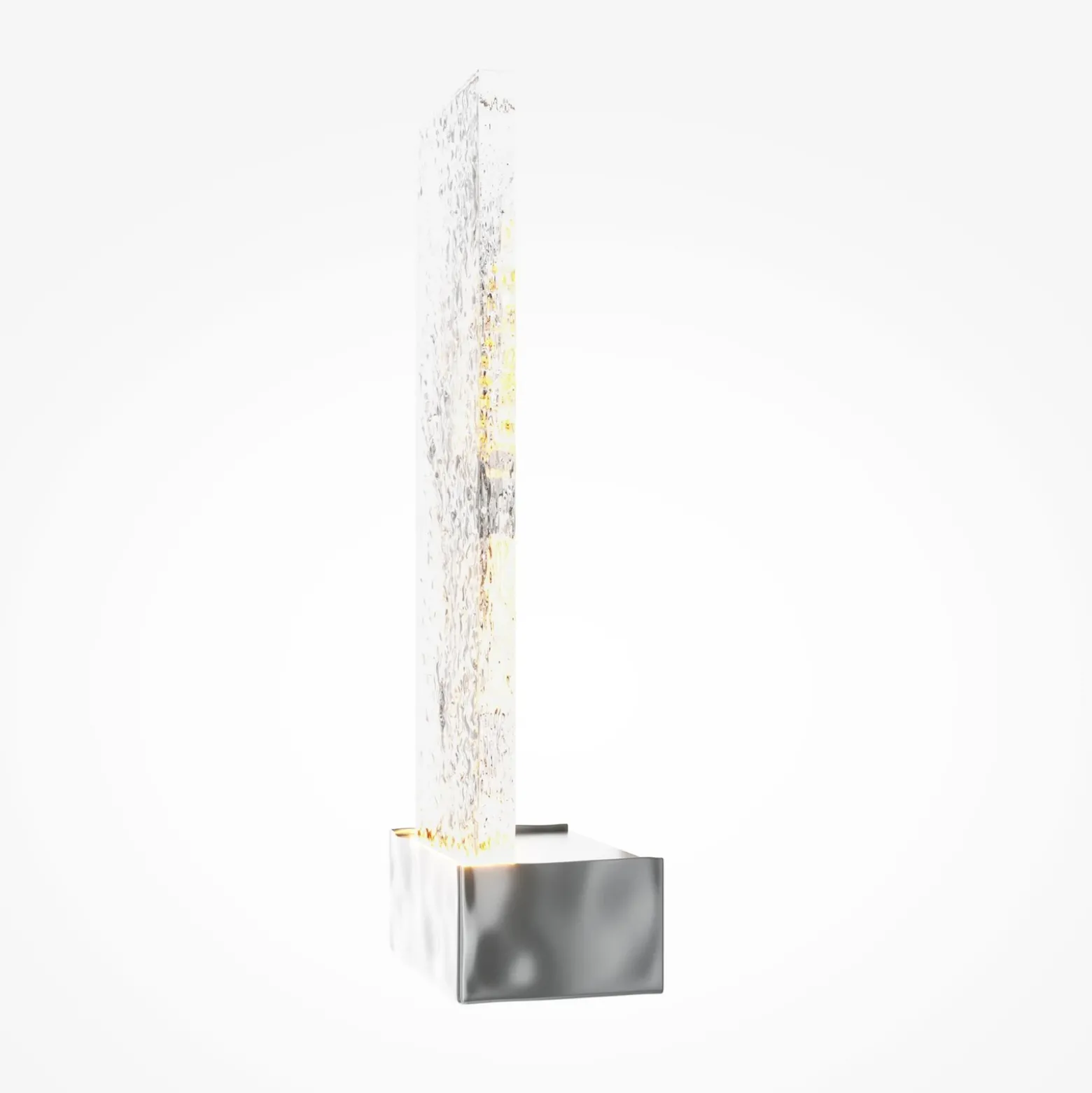 Aplique de pared LED Maytoni, cromado/transparente, altura 31 cm, cristal