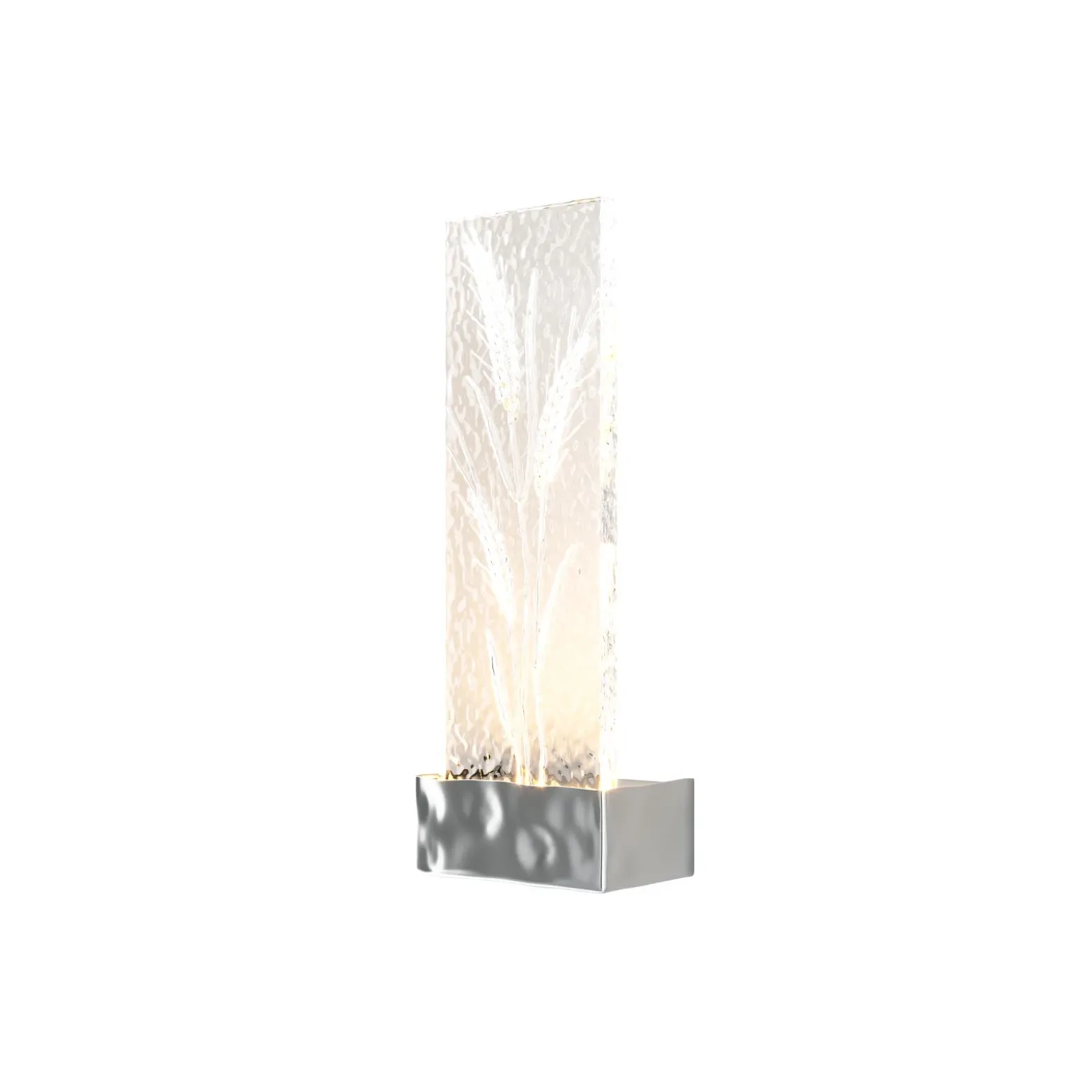 Aplique de pared LED Maytoni, cromado/transparente, altura 31 cm, cristal