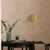 Aplique de pared LED Maytoni iOS 176, dorado, redondo, aluminio