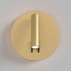 Aplique de pared LED Maytoni iOS 176, dorado, redondo, aluminio