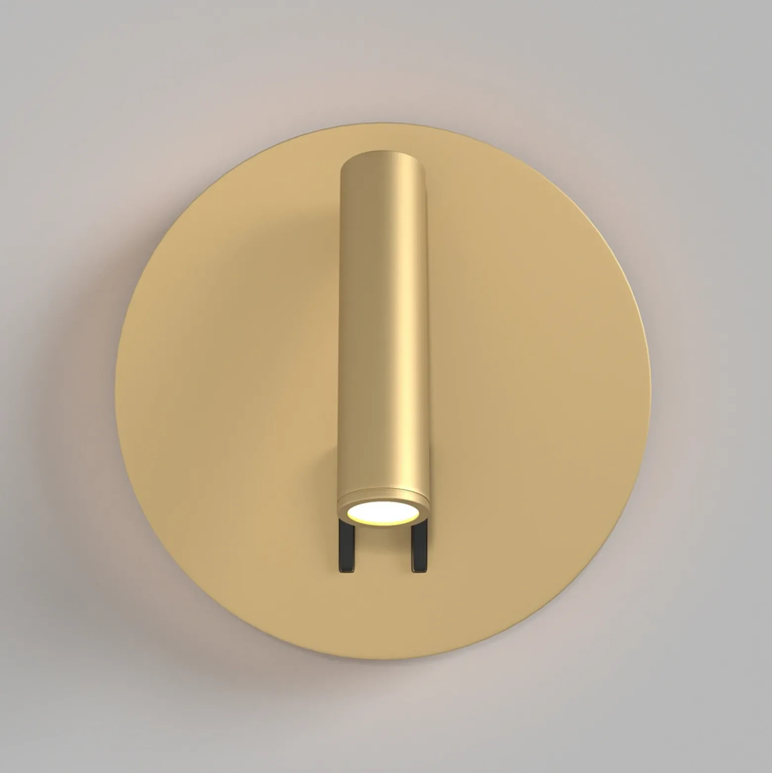 Aplique de pared LED Maytoni iOS 176, dorado, redondo, aluminio