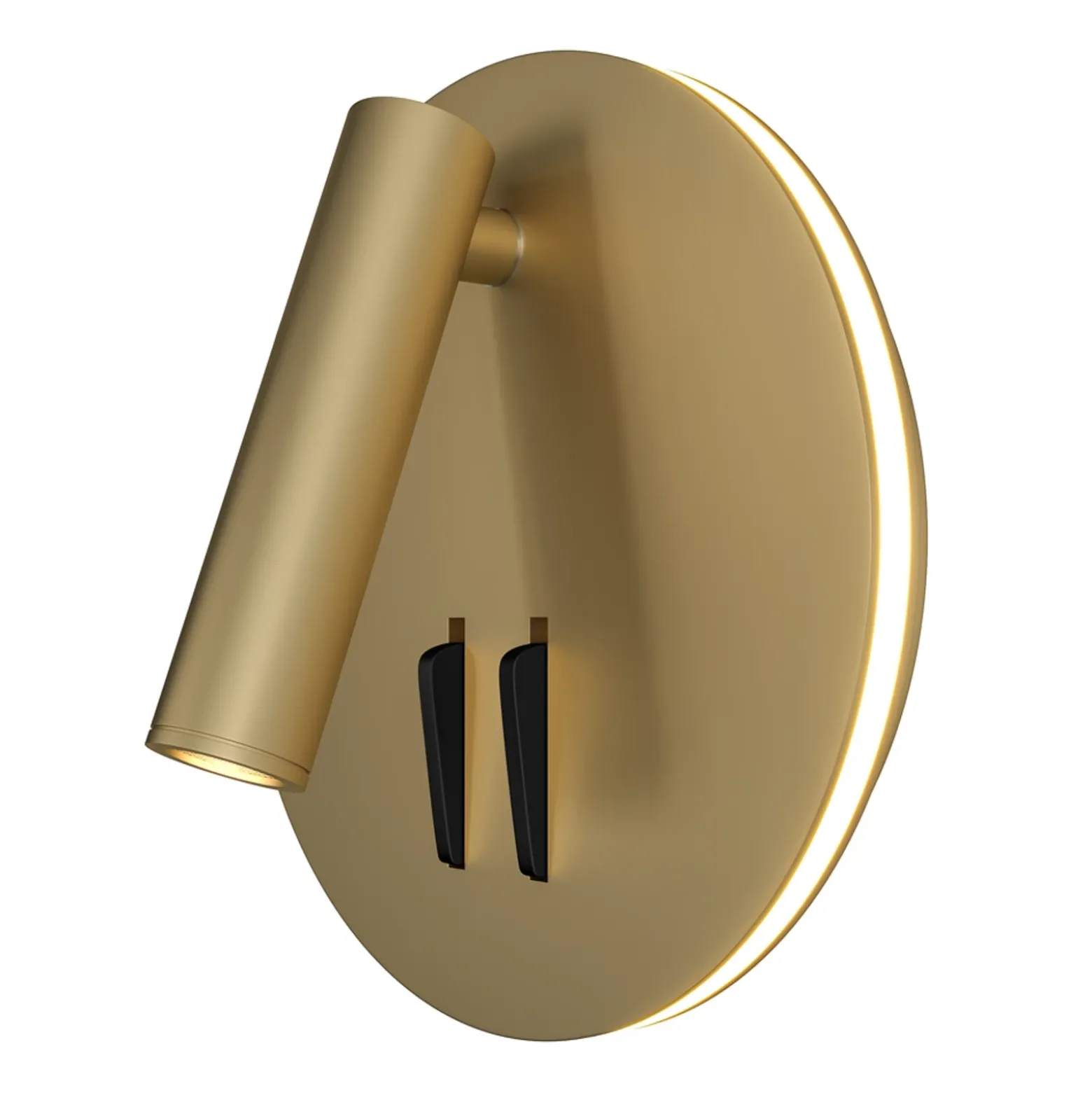 Aplique de pared LED Maytoni iOS 176, dorado, redondo, aluminio