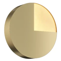 Aplique de pared LED Maytoni Jupiter, dorado, Ø 18,4cm