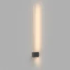 Aplique de pared LED Maytoni Pars, 62,3 cm, negro/oro, aluminio