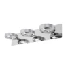 Aplique de pared LED Megatron Tre Punto, cromo
