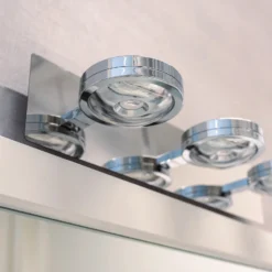 Aplique de pared LED Megatron Tre Punto, cromo