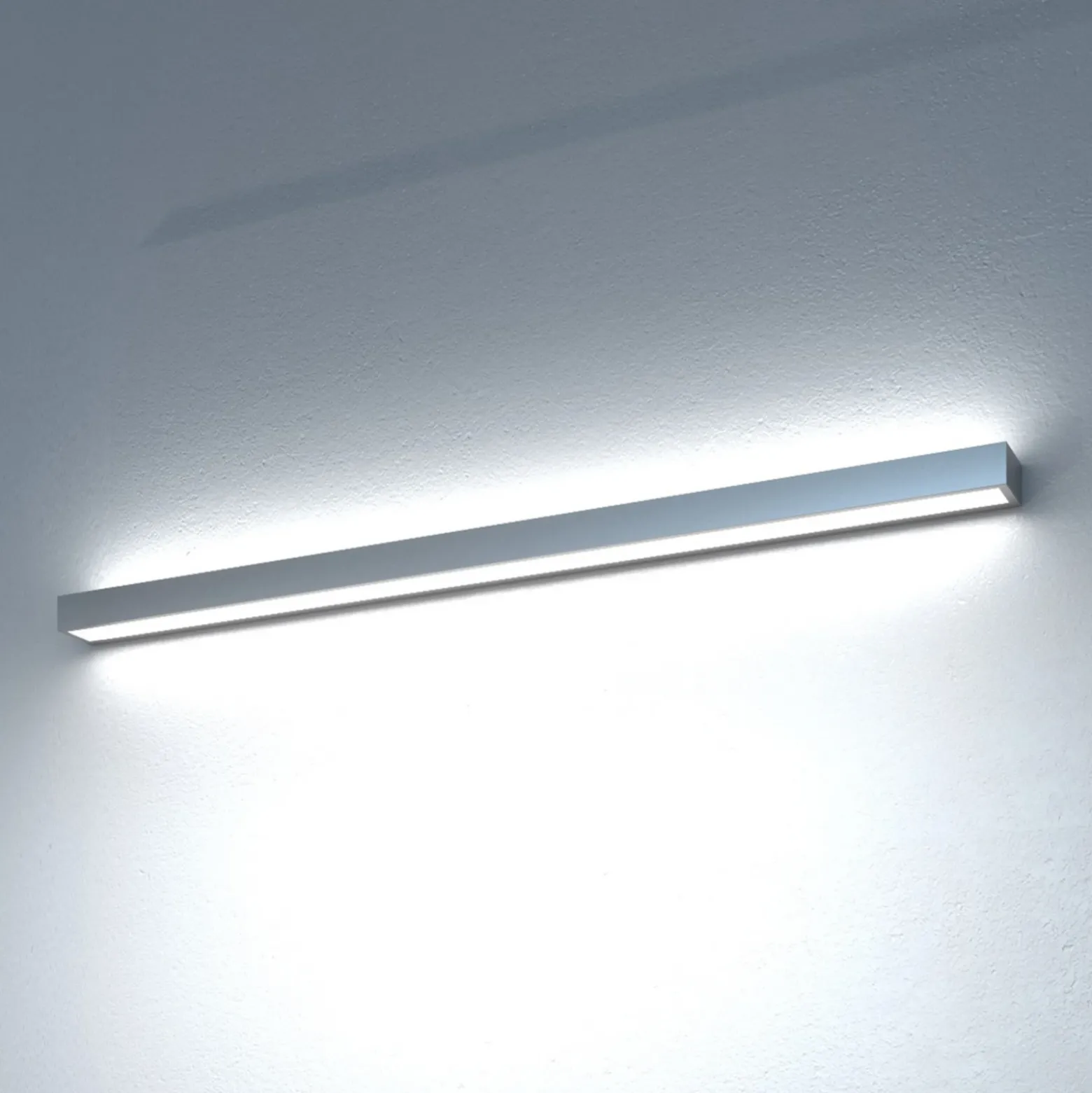 Aplique de pared LED Mera, anchura 80 cm, aluminio, 4.000K