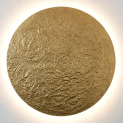 Aplique de pared LED Meteor, Ø 120 cm, dorado