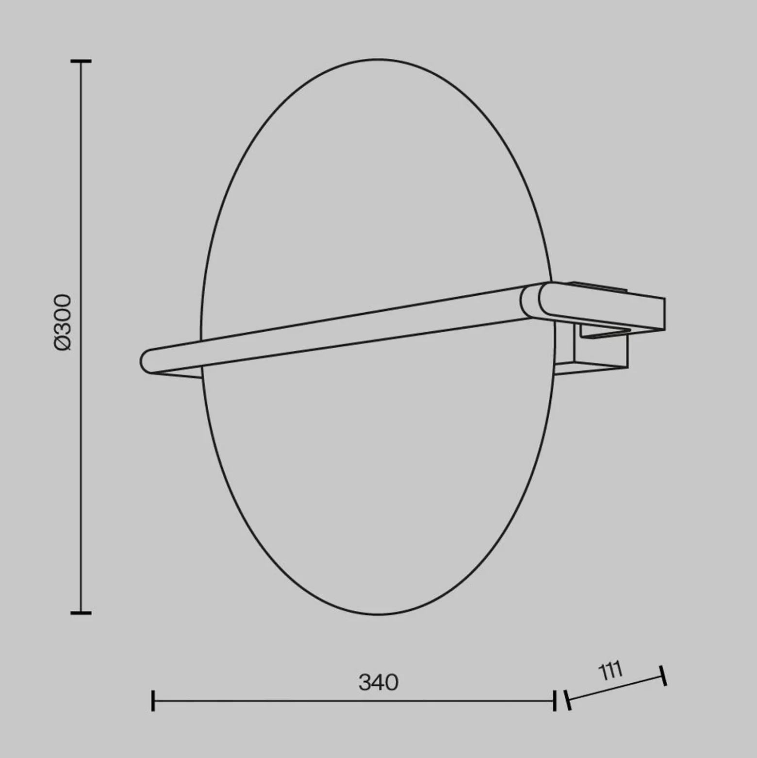 Aplique de pared LED Mira de Maytoni, dorado/blanco, altura 30 cm, metal