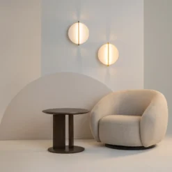 Aplique de pared LED Mira de Maytoni, blanco/negro, altura 30 cm, metal