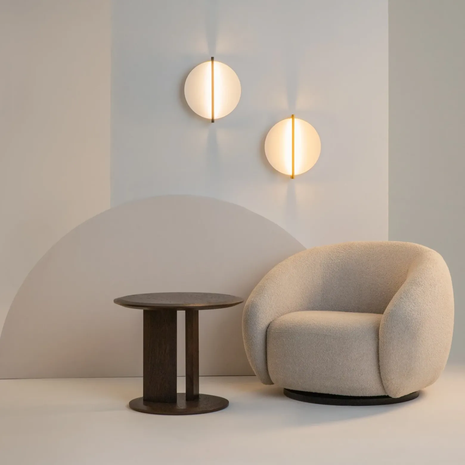 Aplique de pared LED Mira de Maytoni, blanco/negro, altura 30 cm, metal