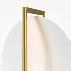 Aplique de pared LED Mira de Maytoni, dorado/blanco, altura 30 cm, metal