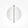 Aplique de pared LED Mira de Maytoni, blanco/negro, altura 30 cm, metal