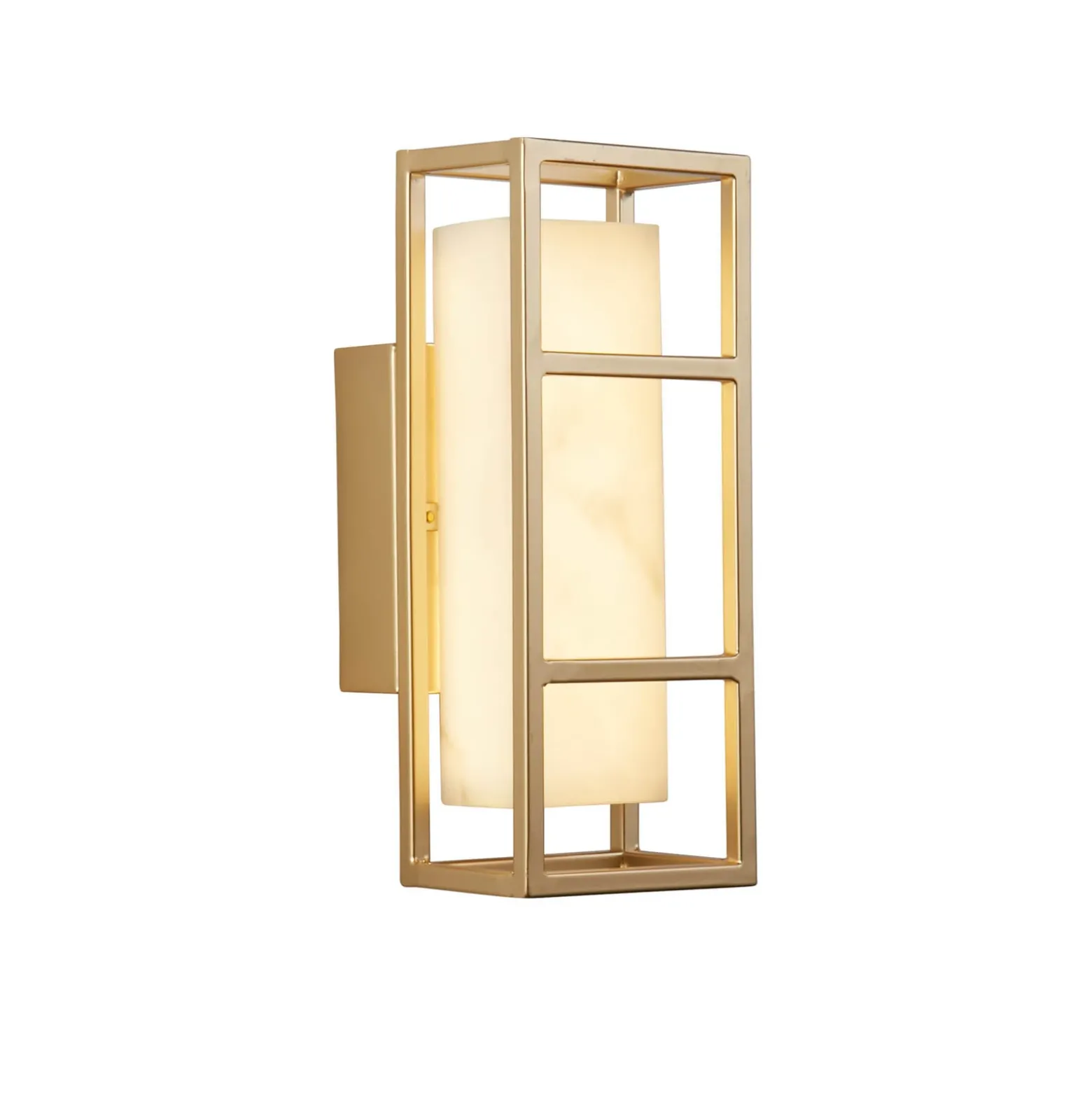Aplique de pared LED Mirage, altura 25 cm, dorado, acero, IP44