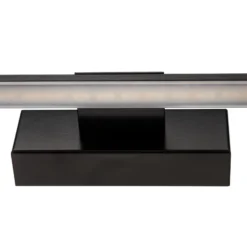 Aplique de pared LED Miroir 60 cm negro 3000K