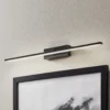 Aplique de pared LED Miroir 60 cm negro 4000K
