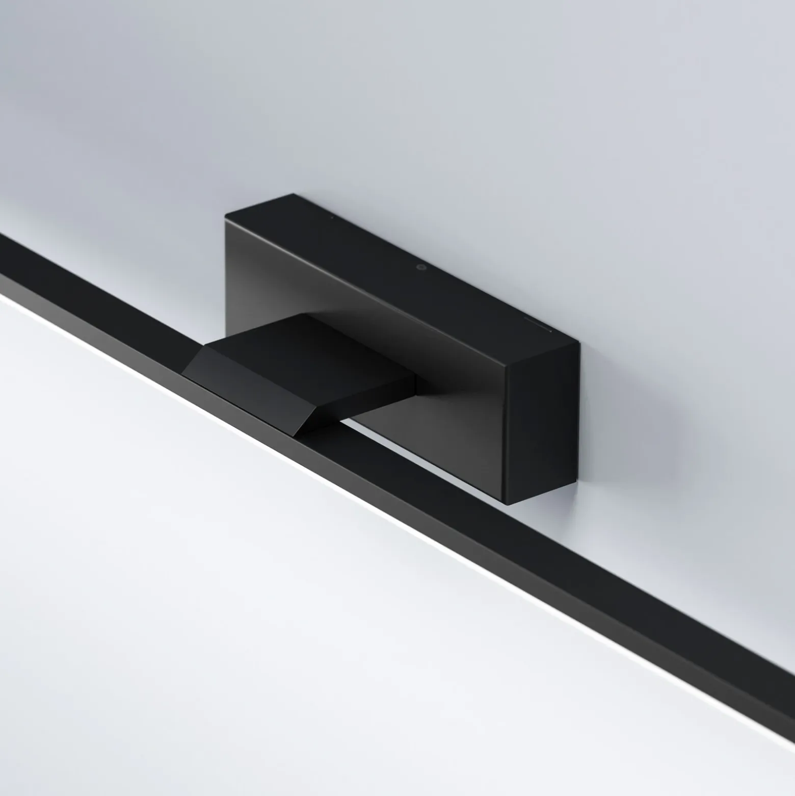 Aplique de pared LED Miroir 80 cm negro 4000K