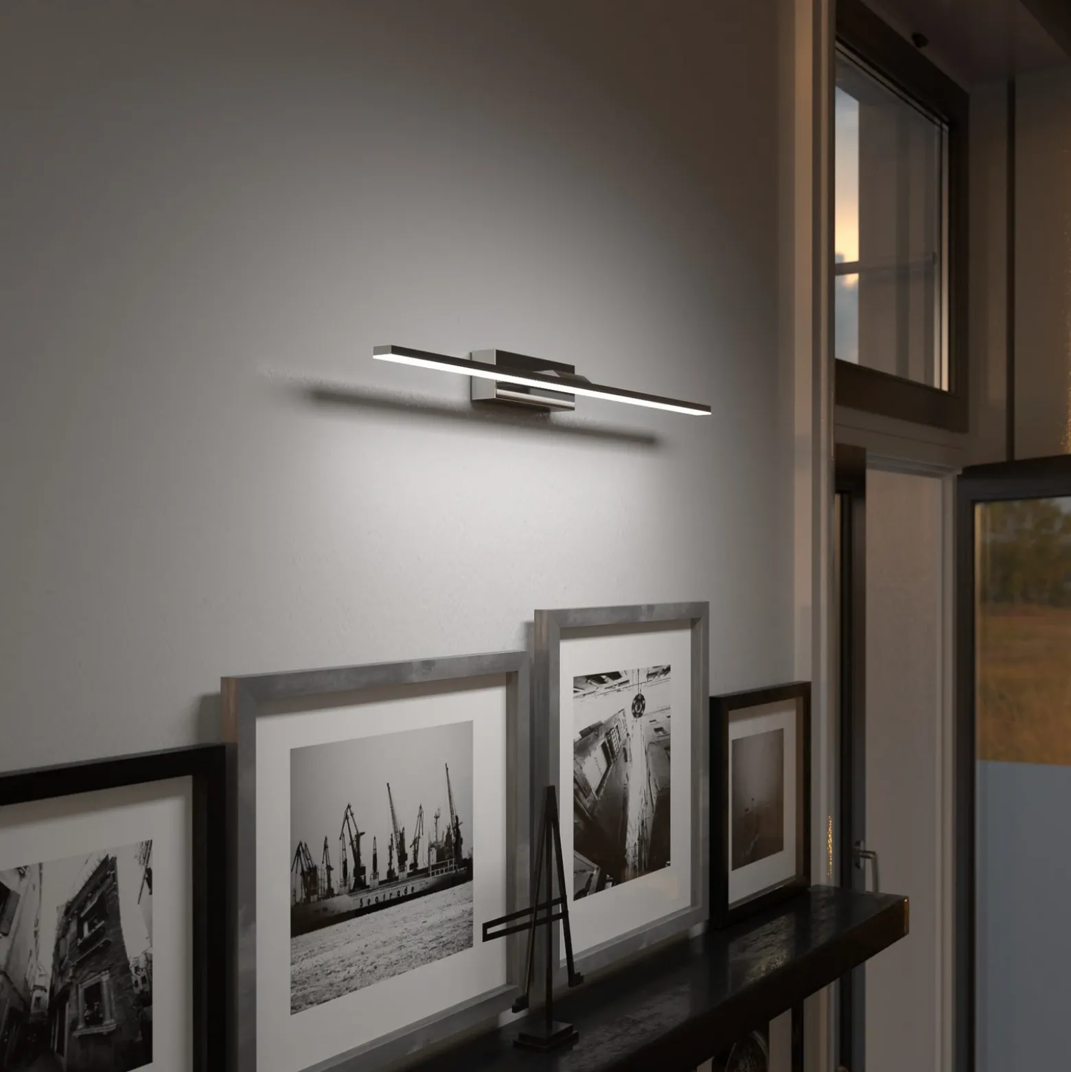 Aplique de pared LED Miroir 60 cm cromo 4000K