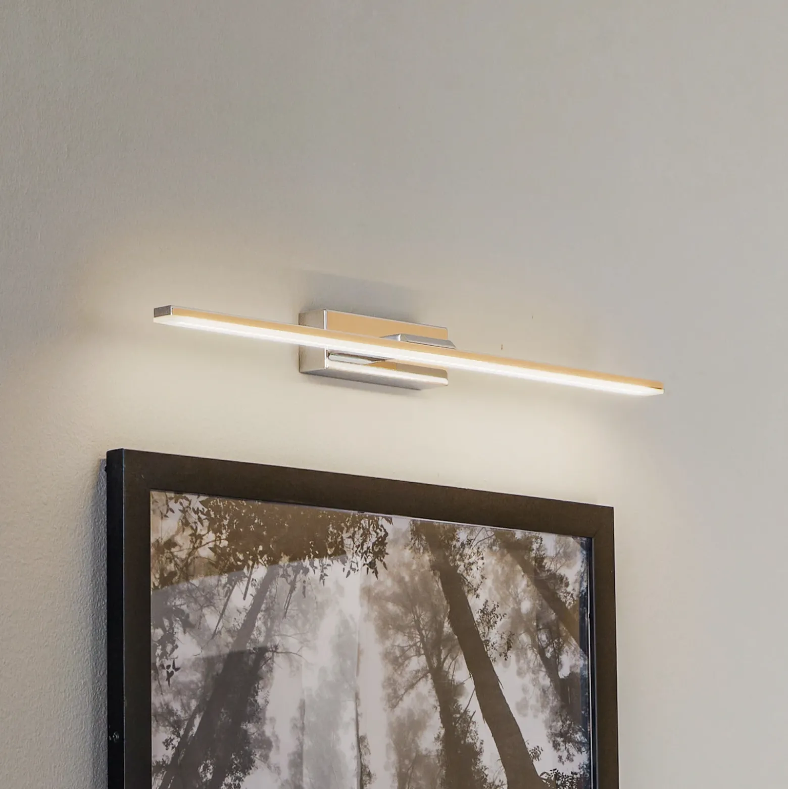 Aplique de pared LED Miroir 60 cm cromo 4000K