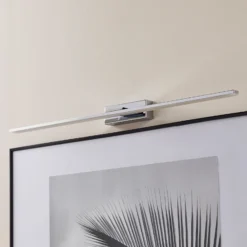 Aplique de pared LED Miroir 80 cm cromo 3000K