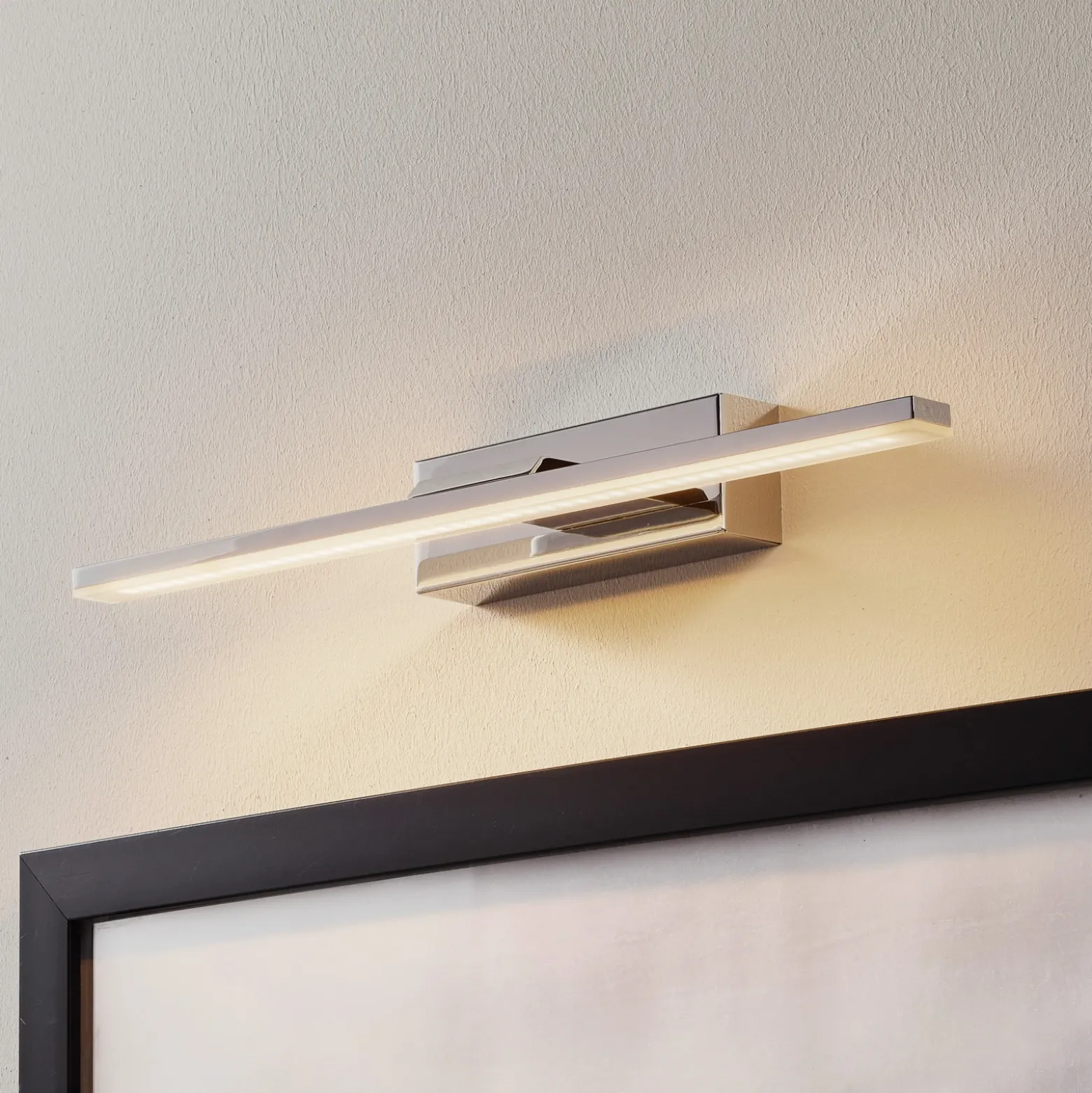 Aplique de pared LED Miroir 40 cm cromo 3000K