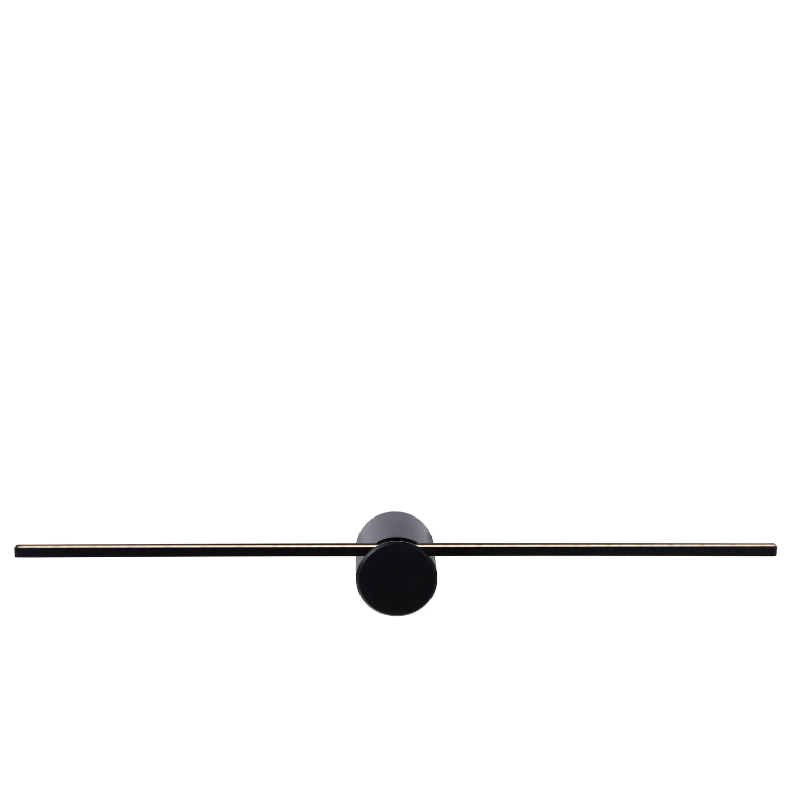 Aplique de pared LED Mizar, 60 cm, negro, IP44