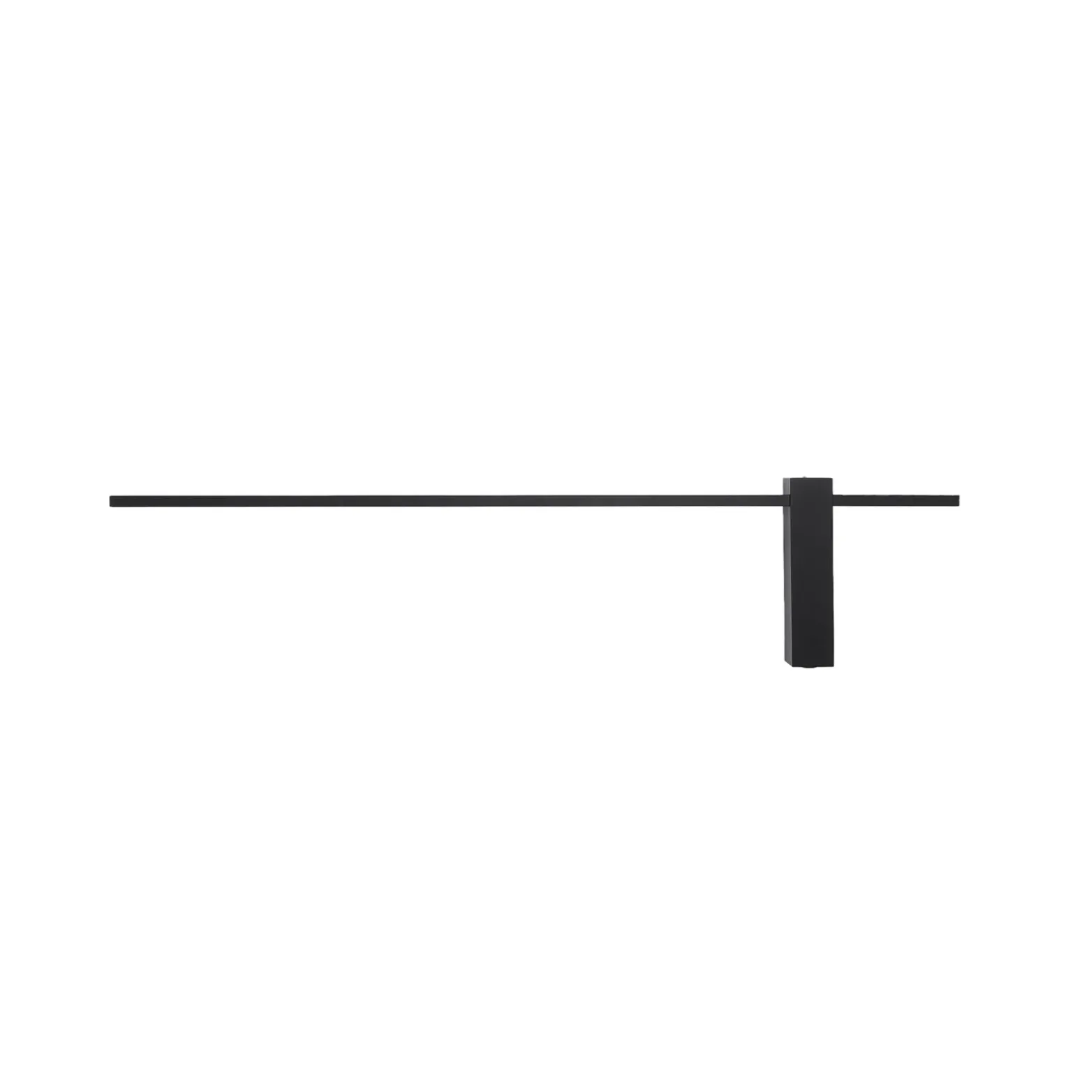 Aplique de pared LED Motive L, 120 cm de ancho, negro, metal