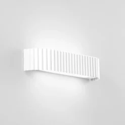 Aplique de pared LED Niike, blanca, ancho 40 cm, metal, CCT