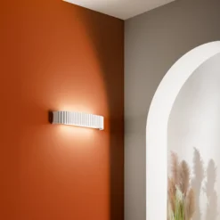 Aplique de pared LED Niike, blanca, ancho 40 cm, metal, CCT