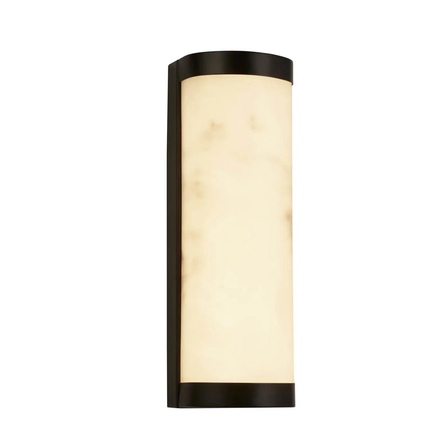 Aplique de pared LED Nilo, altura 36 cm, negro, acero, IP44