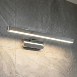 Aplique de pared LED ORBIS DISC BAR de OSRAM, cromada, 40 cm, IP44, CCT