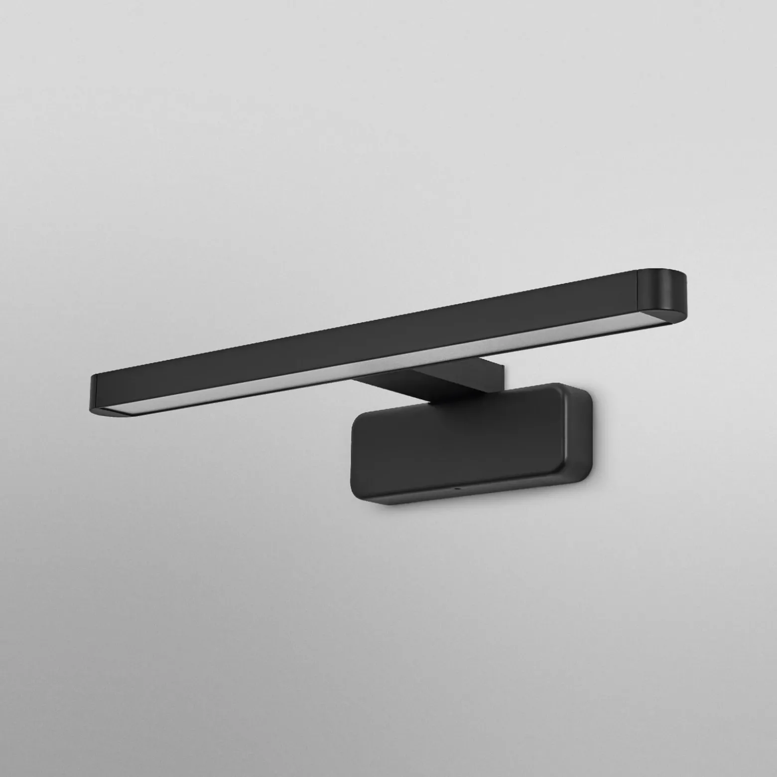 Aplique de pared LED ORBIS DISC BAR de OSRAM, negra, 40 cm, IP44 CCT