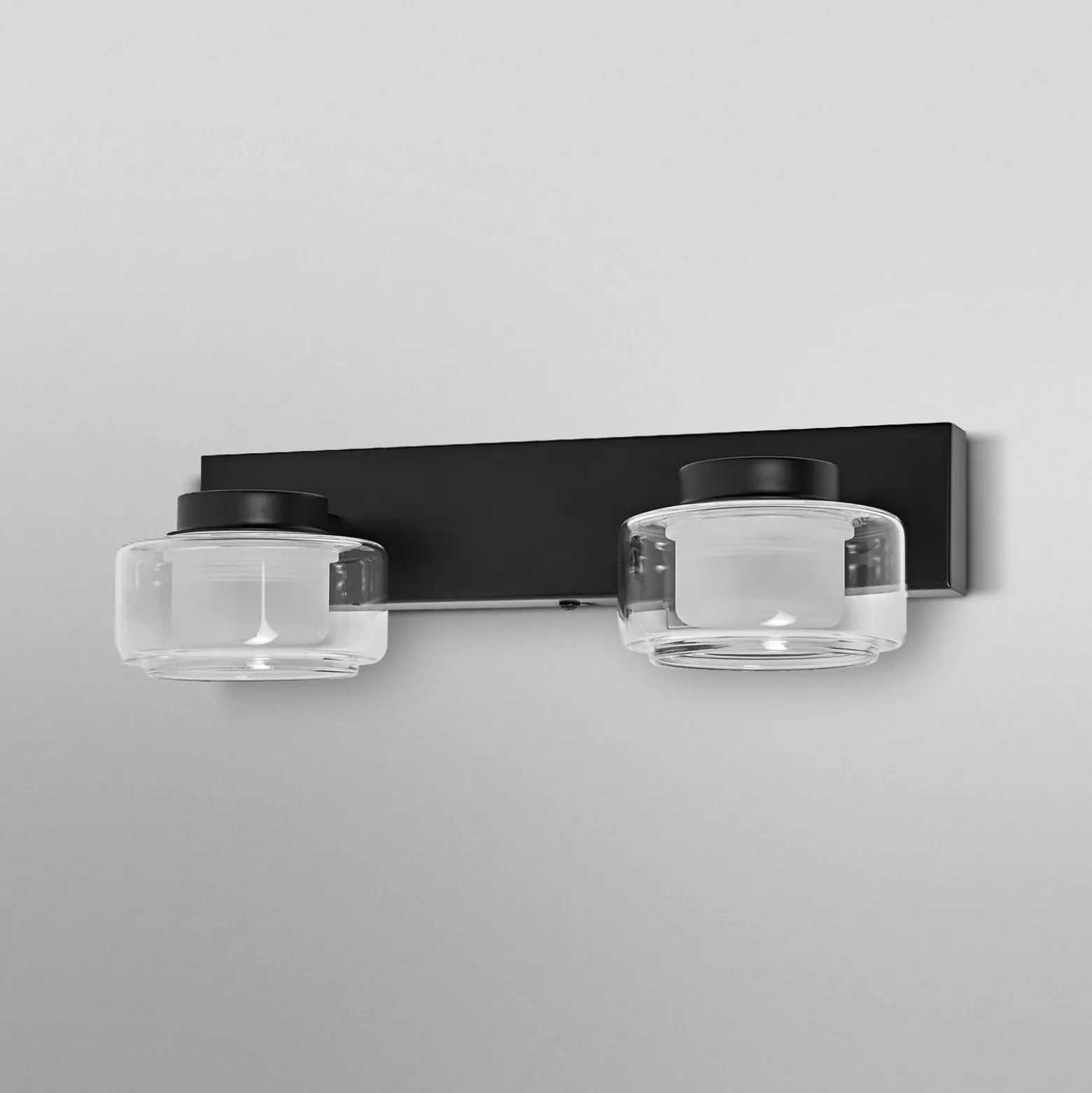 Aplique de pared LED ORBIS FLAME de OSRAM, negra, 2 luces, CCT IP44