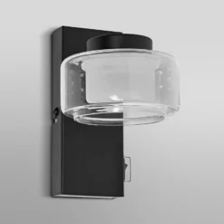Aplique de pared LED ORBIS FLAME de OSRAM, negra, metal, IP44 CCT
