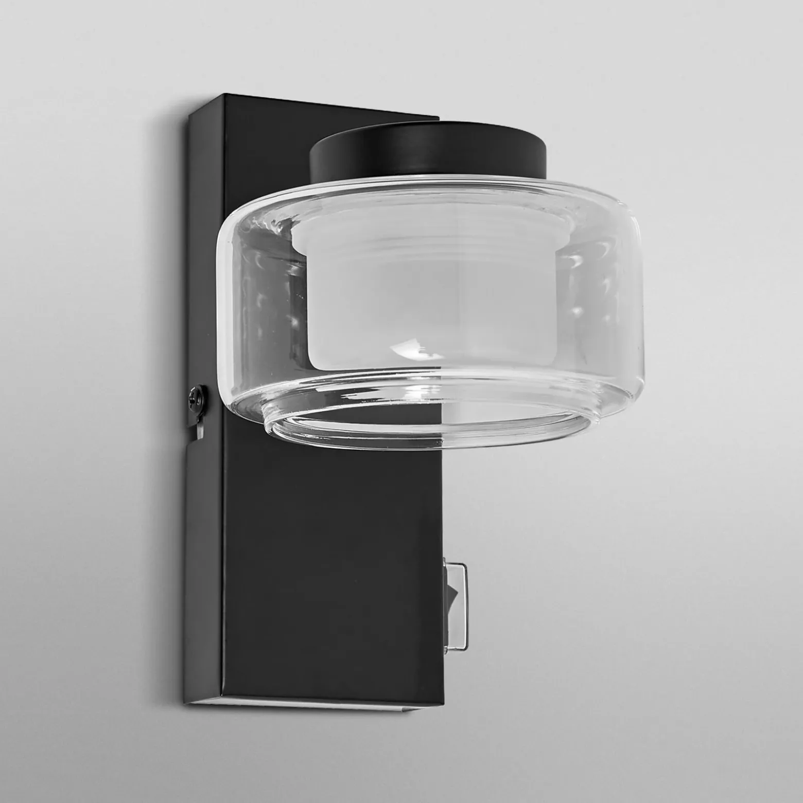 Aplique de pared LED ORBIS FLAME de OSRAM, negra, metal, IP44 CCT