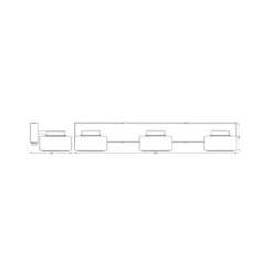 Aplique de pared LED ORBIS FLAME de OSRAM, negro, 3 luces, CCT IP44