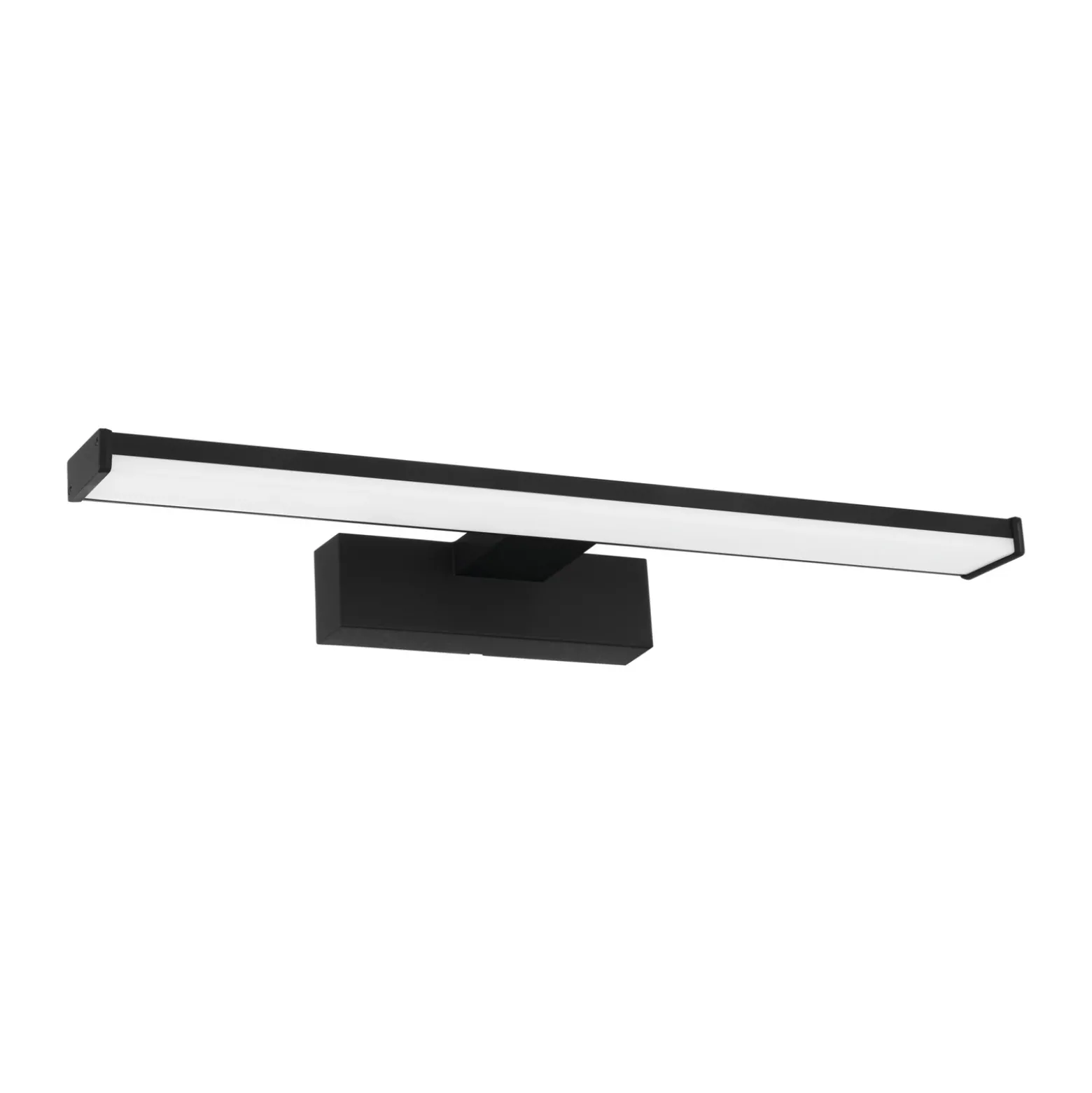 Aplique de pared LED Pandella 1, longitud 40 cm, negro, aluminio