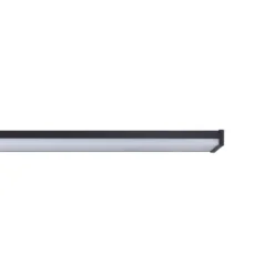 Aplique de pared LED Pandella 1, longitud 78 cm, negro, aluminio