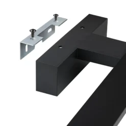 Aplique de pared LED Pandella 1, longitud 60 cm, negro, aluminio