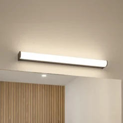 Aplique de pared LED Paulmann Arneb, negra, 59 cm, 3000 K, IP44