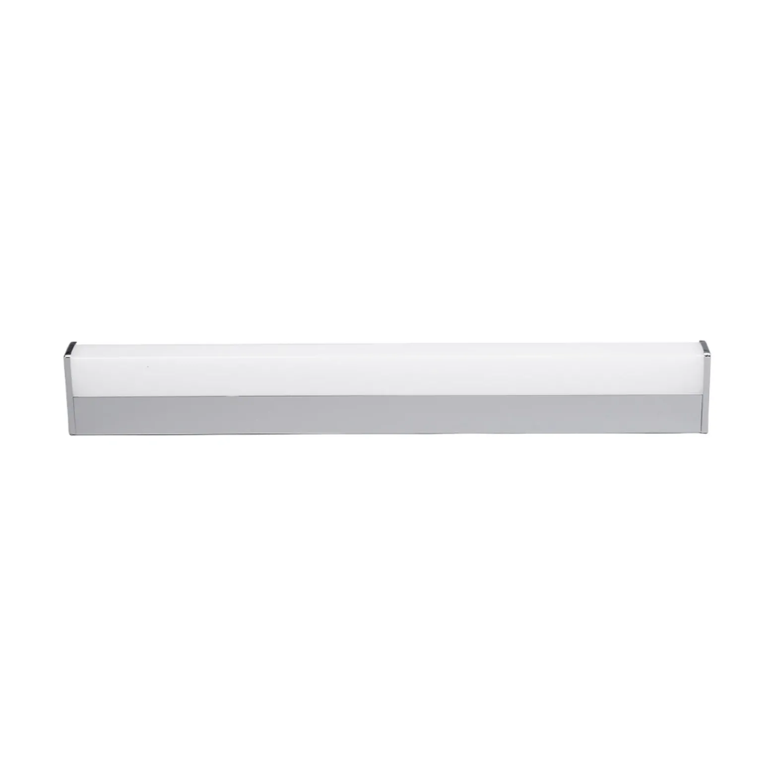Aplique de pared LED Philippa de Lindby, angular, 59 cm, cromado, IP44