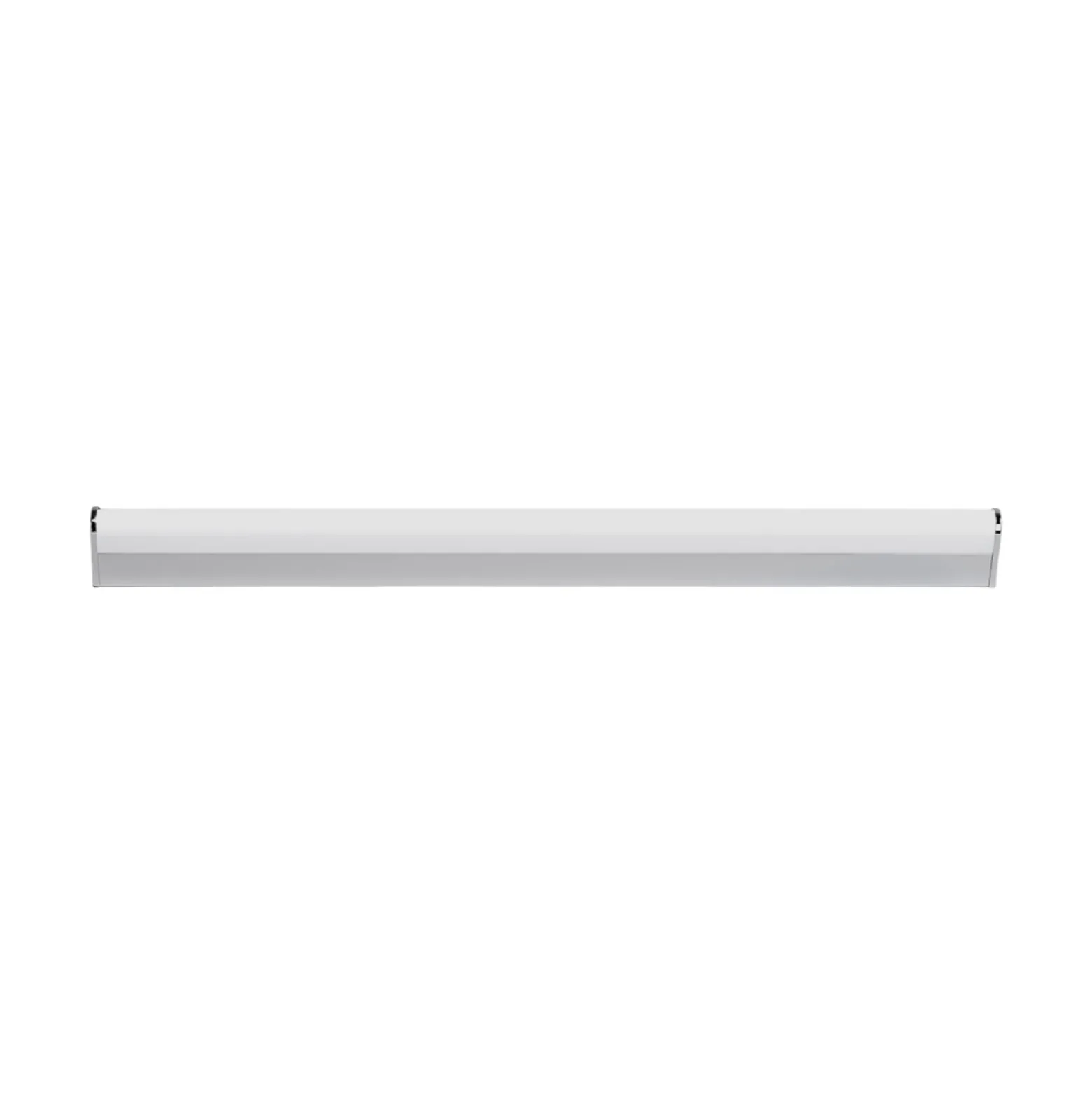 Aplique de pared LED Philippa de Lindby, redondeado, 88 cm, cromado, IP44