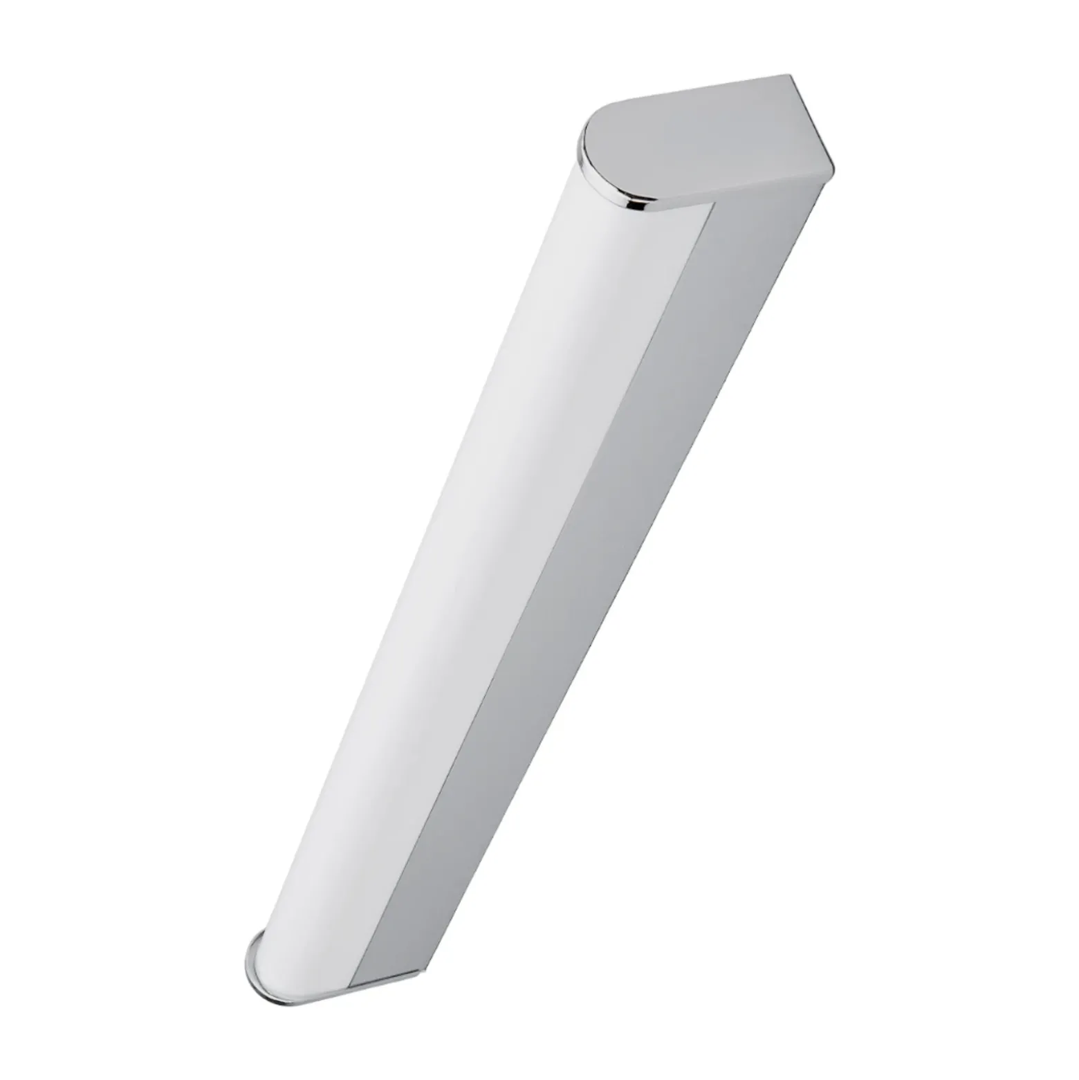 Aplique de pared LED Philippa de Lindby, redondeado, 58 cm, cromado, IP44