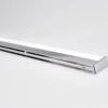 Aplique de pared LED Philippa de Lindby, angular, 89 cm, cromado, IP44