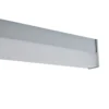 Aplique de pared LED Philippa de Lindby, angular, 89 cm, color aluminio, IP44