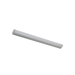 Aplique de pared LED Philippa de Lindby, angular, 89 cm, color aluminio, IP44