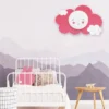 Aplique de pared LED Picture Cloud Starlight Smile, rosa
