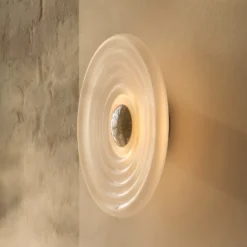 Aplique de pared LED Press Sphere de Tom Dixon, esmerilado, Ø 35 cm